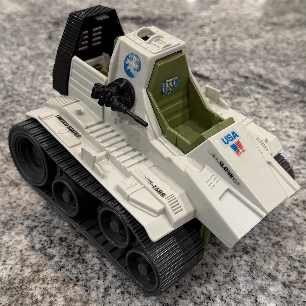 VINTAGE- 1986 GI Joe- ARAH- Sgt Slaughter's- TRIPLE T- Tank Vehicle- Incomplete